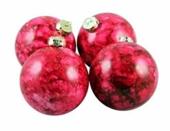 Northlight 4ct Marbled Crimson Red Shatterproof Ball Ornaments 12 Northlight 4ct Marbled Crimson Red Shatterproof Ball Ornaments -Northlight 28529 30889454