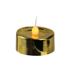 Northlight Christmas Flicker Flame LED Tea Light Candle Set, Gold 7 Northlight Christmas Flicker Flame LED Tea Light Candle Set, Gold -Northlight 28529 30928695 u