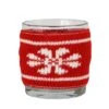 Northlight 3.25" Knitted Snowflake Design Votive Christmas Candle Holder
