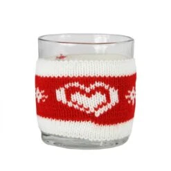 Northlight 3.25" Knitted Heart Design Votive Christmas Candle Holder 5 Northlight 3.25" Knitted Heart Design Votive Christmas Candle Holder -Northlight 28529 31099176 1