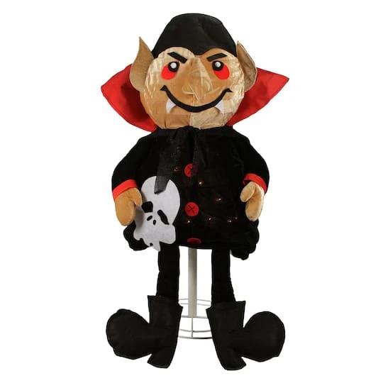 Northlight 35" Lighted Standing Creepy Count Dracula Vampire Halloween Decoration 4 Northlight 35" Lighted Standing Creepy Count Dracula Vampire Halloween Decoration - Image 2