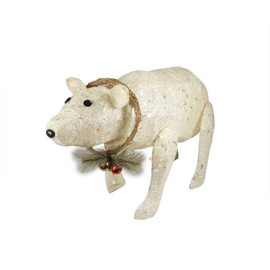 Northlight 31" Lighted Sparkling Sisal Baby Polar Bear Christmas Yard Art Decoration 3 Northlight 31" Lighted Sparkling Sisal Baby Polar Bear Christmas Yard Art Decoration