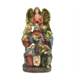 Northlight 18" Traditional Holy Family Wisemen And Angel Religious Nativity Statue