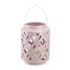 Northlight 7" City Chic Pastel Pink Floral Tea Light Candle Holder