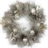 Northlight 24" Champagne Gold Apples & Pine Cones Wreath, Unlit