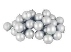 Northlight 60ct Matte Silver Splendor Shatterproof Ball Ornaments 12 Northlight 60ct Matte Silver Splendor Shatterproof Ball Ornaments -Northlight 28529 31744233