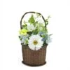 Northlight 14.5" Lakeside Blue & White Silk Artificial Spring Floral Arrangement 2 Northlight 14.5" Lakeside Blue & White Silk Artificial Spring Floral Arrangement -Northlight 28529 31803701