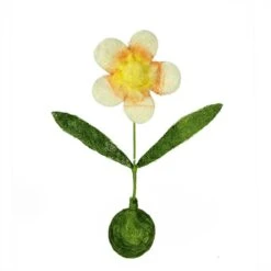 Northlight 19" Green, Yellow & Orange Spring Floral Tabletop Decoration