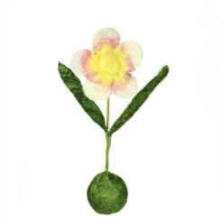 Northlight 19" Green, Yellow & Fuchsia Spring Floral Tabletop Decoration