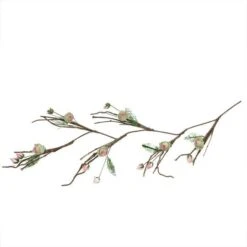 Northlight 4ft. Brown Cream & Pink Spring Floral Garland