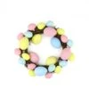 Northlight 10" Pastel Pink, Yellow And Blue Easter Egg Grapevine Wreath