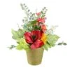 Northlight 12" Red Poppy & Orange Artificial Wildflower Potted Arrangement 1 Northlight 12" Red Poppy & Orange Artificial Wildflower Potted Arrangement -Northlight 28529 32019822 u