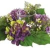 Northlight Purple & Green Artificial Hydrangea & Berry Hurricane Glass Candle Holder 2 Northlight Purple & Green Artificial Hydrangea & Berry Hurricane Glass Candle Holder -Northlight 28529 32019837