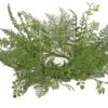 Northlight Mixed Green Artificial Fern Hurricane Glass Candle Holder