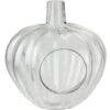 Northlight 10.5" Transparent Glass Pumpkin Shaped Decorative Pillar Candle Holder -Northlight 28529 32023157