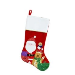Northlight 20.5" Santa Claus, Reindeer & Glitter Presents Christmas Stocking 9 Northlight 20.5" Santa Claus, Reindeer & Glitter Presents Christmas Stocking -Northlight 28529 32229642 1