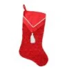 Northlight 20.5" Quilted Red V-Cuff Christmas Stocking -Northlight 28529 32229675