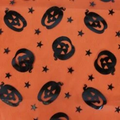 Northlight Halloween Pumpkin And Stars Table Cloth, 55" X 47"