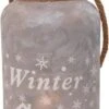 Northlight 12" Silver Winter Scene Christmas Pillar Candle Lantern 2 Northlight 12" Silver Winter Scene Christmas Pillar Candle Lantern -Northlight 28529 32256967 2