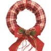 Northlight 16" Burlap Bow & Pine Accents Plaid Wreath 1 Northlight 16" Burlap Bow & Pine Accents Plaid Wreath -Northlight 28529 32259360