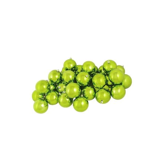 Northlight 60ct Shiny Green Kiwi Shatterproof Ball Ornaments 4 Northlight 60ct Shiny Green Kiwi Shatterproof Ball Ornaments - Image 2