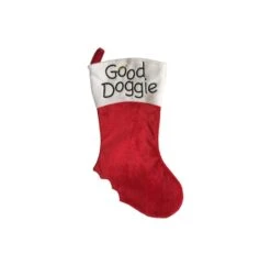 Northlight 19" Embroidered "Good Doggie" Christmas Stocking
