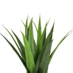 Northlight 17" Green Artificial Agave In Hammered Gold Look Ceramic Pot -Northlight 28529 32556010 2