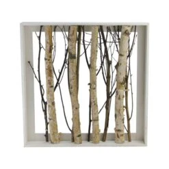 Northlight 17.75" Mixed Branches In Rustic Wood Frame