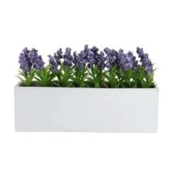 Northlight 4" Artificial Purple Flowering Lavender Plant Decoration