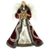 Northlight 18" Lighted Red And Gold Angel In A Dress Christmas Tree Topper - Warm White Lights 1 Northlight 18" Lighted Red And Gold Angel In A Dress Christmas Tree Topper - Warm White Lights -Northlight 28677539488416