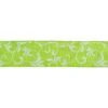 Northlight Green With White Floral Design Wired Craft Ribbon 2.5" X 10 Yards -Northlight 28677745009312