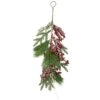 Northlight 28" Frosted Red Berries And Pine Cones Artificial Christmas Teardrop Swag Green 2 Northlight 28" Frosted Red Berries And Pine Cones Artificial Christmas Teardrop Swag Green -Northlight 28677768602272