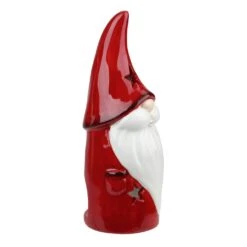 Northlight 8.25 Red Ceramic Christmas Star Gnome Tealight Candle Holder 8 Northlight 8.25 Red Ceramic Christmas Star Gnome Tealight Candle Holder -Northlight 28677900198560
