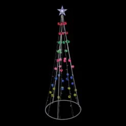 Northlight Lighted Show Cone Christmas Tree Outdoor Decoration - 6' - Multicolor 11 Northlight Lighted Show Cone Christmas Tree Outdoor Decoration - 6' - Multicolor -Northlight 28678124999328 2