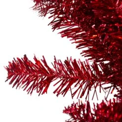 Northlight Metallic Tinsel Artificial Christmas Garland - 9' X 12" - Red - Unlit -Northlight 28678259217056