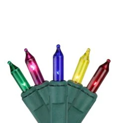 Northlight Mini Net Style Christmas Lights - 4' X 6' - Multicolor - Green Wire -Northlight 28678620045984