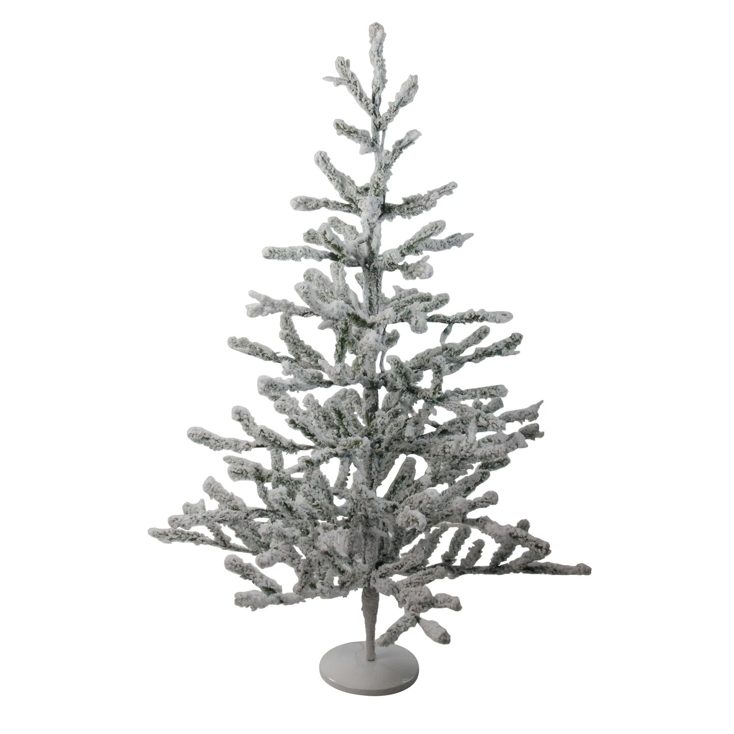 Northlight 36" Green Flocked Alpine Coral Artificial Christmas Tree - Unlit White 5 Northlight 36" Green Flocked Alpine Coral Artificial Christmas Tree - Unlit White - Image 3