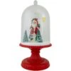 Northlight LED Lighted Snowing Musical Santa Under Cloche Christmas Decoration - 13.5" Red 2 Northlight LED Lighted Snowing Musical Santa Under Cloche Christmas Decoration - 13.5" Red -Northlight 28678799876768