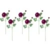 Northlight Real Touch™ Mulberry Purple Dahlia Artificial Floral Sprays, Set Of 6 - 23"