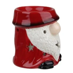 Northlight Ceramic Christmas Star Gnome Tealight Candle Holder - 4.75 - Red -Northlight 28678973940384