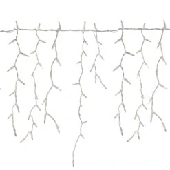 Northlight Commercial Icicle Mini Christmas Lights - Clear - 18' White Wire - 300ct 10 Northlight Commercial Icicle Mini Christmas Lights - Clear - 18' White Wire - 300ct -Northlight 28679056253600
