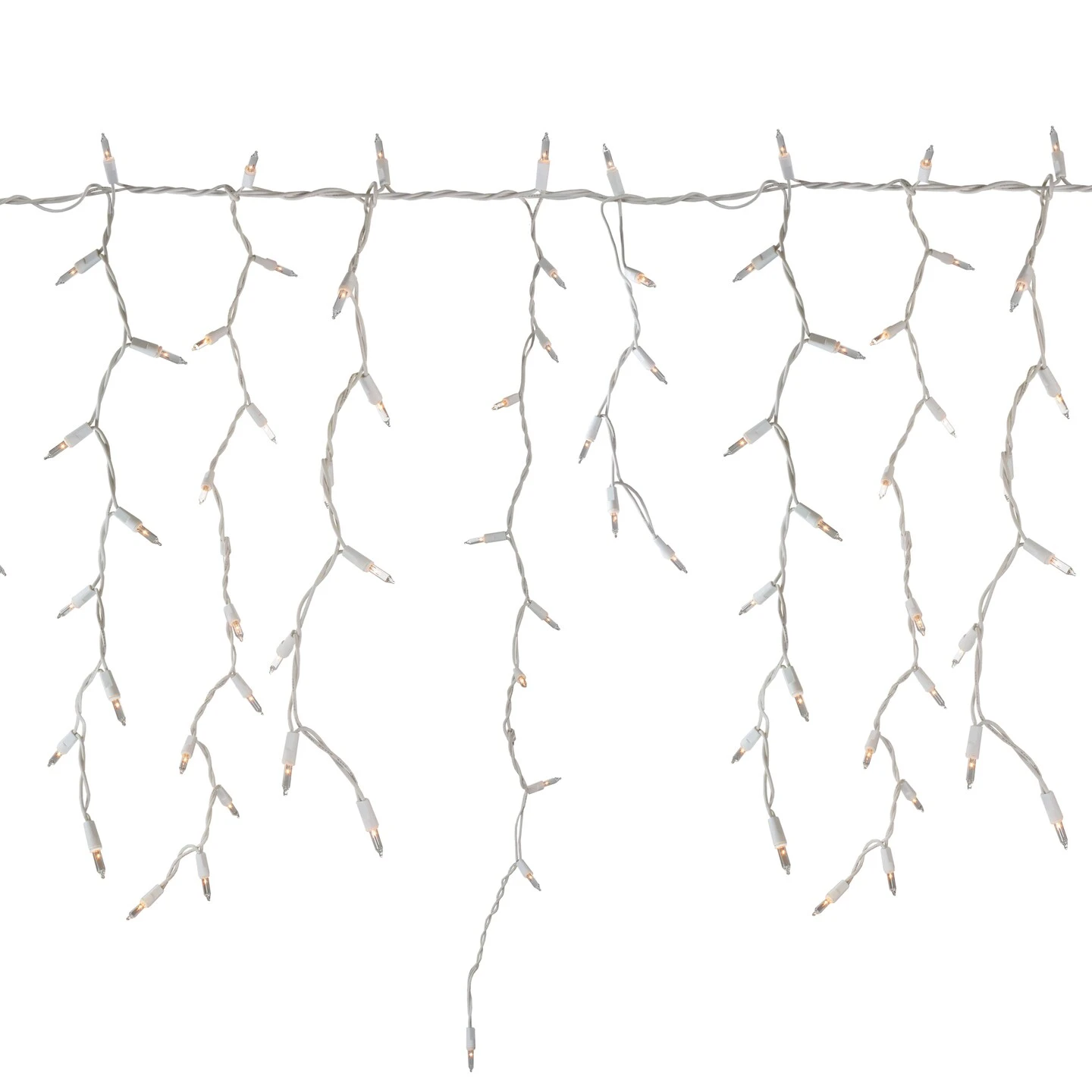 Northlight Commercial Icicle Mini Christmas Lights - Clear - 18' White Wire - 300ct 5 Northlight Commercial Icicle Mini Christmas Lights - Clear - 18' White Wire - 300ct - Image 3
