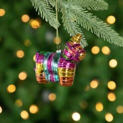 Northlight Piñata Donkey Bohemian Style Glass Christmas Ornament - 3.5" Multi 11 Northlight Piñata Donkey Bohemian Style Glass Christmas Ornament - 3.5" Multi -Northlight 28679176315552