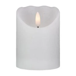 Northlight 4" LED White Flameless Battery Operated Wax Candle -Northlight 28679498228384 2