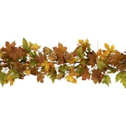 Northlight Maple Leaves And Berries Artificial Fall Harvest Garland - 5' X 8" - Unlit Brown 14 Northlight Maple Leaves And Berries Artificial Fall Harvest Garland - 5' X 8" - Unlit Brown -Northlight 292348141602320