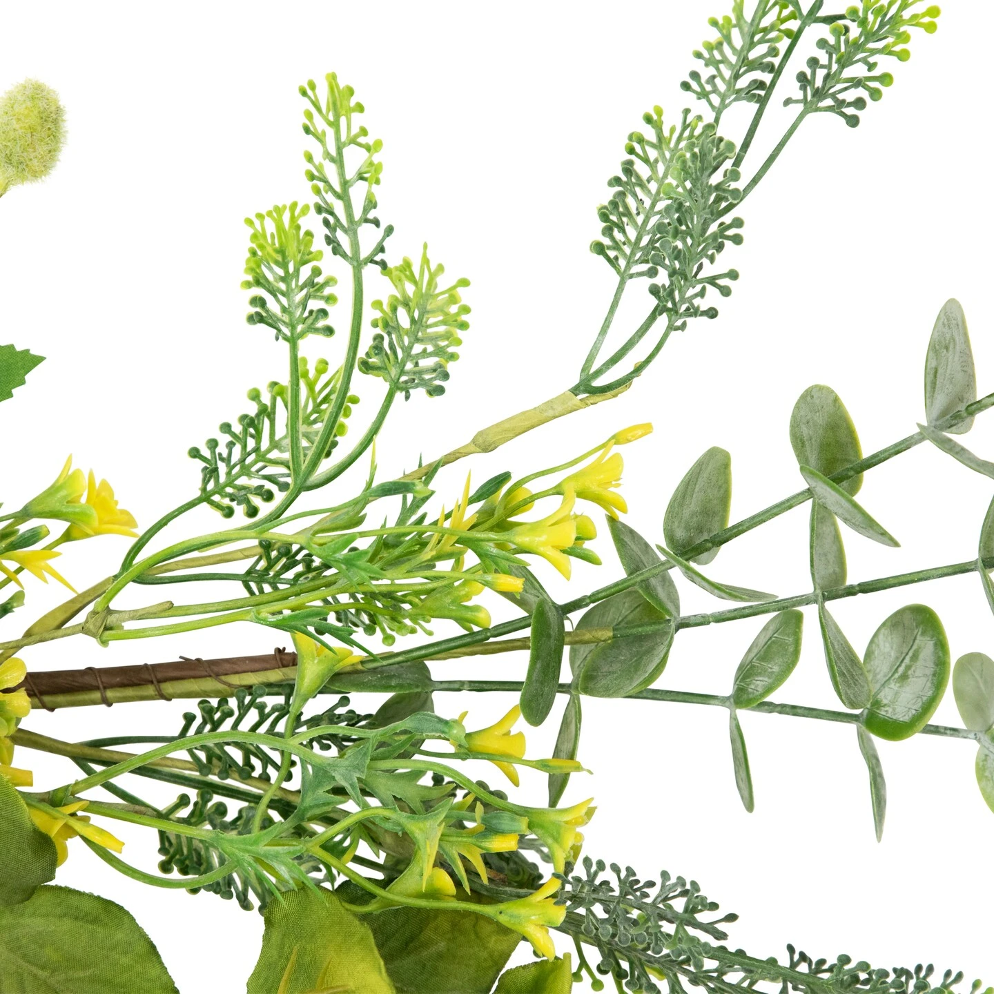 Northlight Mixed Foliage And Daisy Spring Garland - 5' Green 9 Northlight Mixed Foliage And Daisy Spring Garland - 5' Green - Image 7