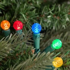 Northlight LED G12 Berry Christmas Lights - Multicolor - 16' Green Wire - 50ct -Northlight 292348532419600
