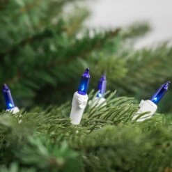 Northlight Mini Incandescent Christmas Lights - Blue - 10' White Wire - 50ct 11 Northlight Mini Incandescent Christmas Lights - Blue - 10' White Wire - 50ct -Northlight 292349628724240