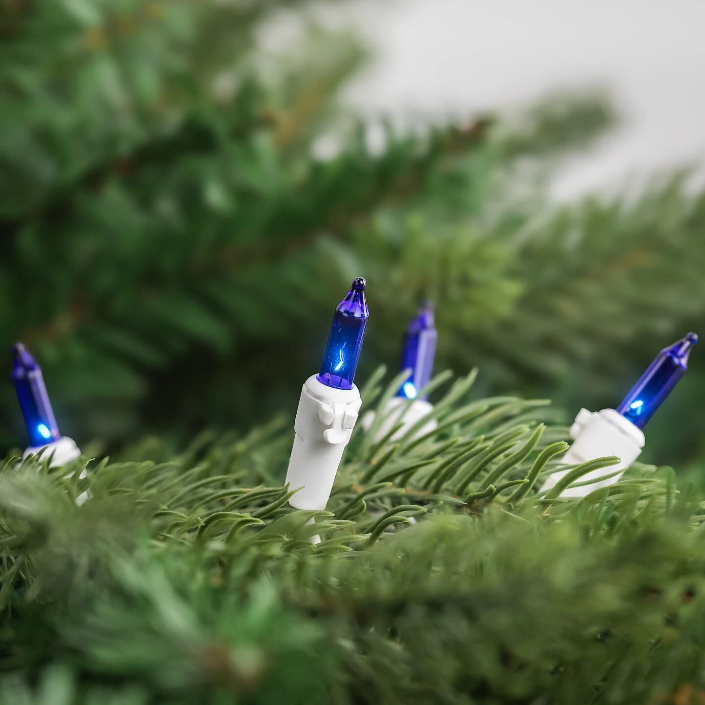 Northlight Mini Incandescent Christmas Lights - Blue - 10' White Wire - 50ct 5 Northlight Mini Incandescent Christmas Lights - Blue - 10' White Wire - 50ct - Image 3