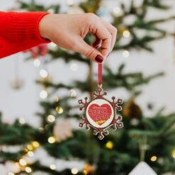 Northlight Snowflake "Sugar Daddy" Candy Logo Christmas Ornament - 3.5" - Red And Silver 10 Northlight Snowflake "Sugar Daddy" Candy Logo Christmas Ornament - 3.5" - Red And Silver -Northlight 302920762654320